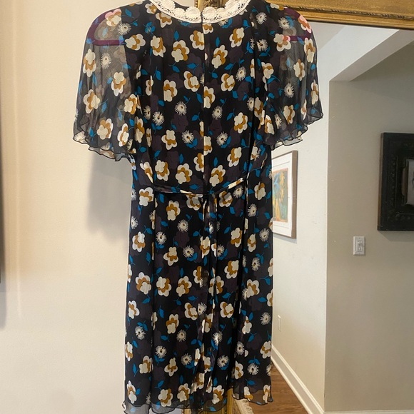 Anna Sui Silk Floral Dress - Picture 4 of 5